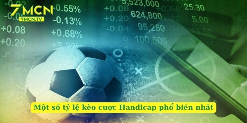Một số tỷ lệ kèo cược Handicap phổ biến nhất